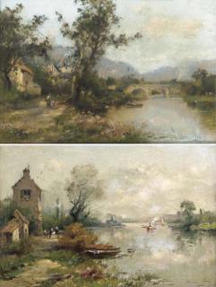 Maurice Levis - Saint Leonard; La Seine à la Frette