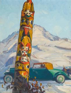 Maurice Logan - Totem Pole and Rolls Royce