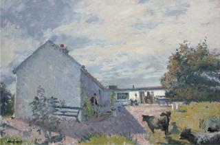 Maurice Macgonigal, P.R.H.A. - Cottage At Faul, Connemara