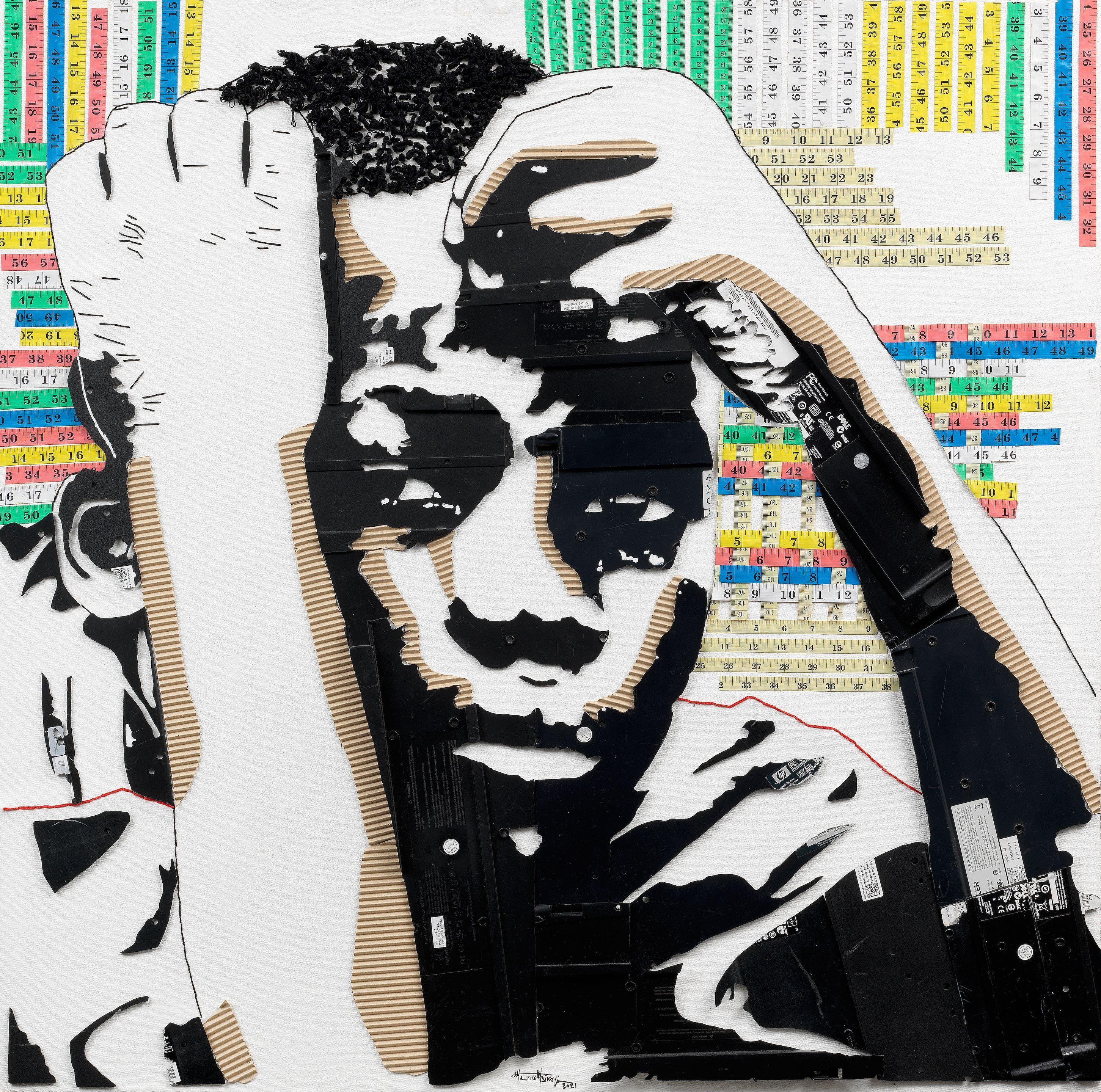 Maurice Mbikayi - Untitled (framed)