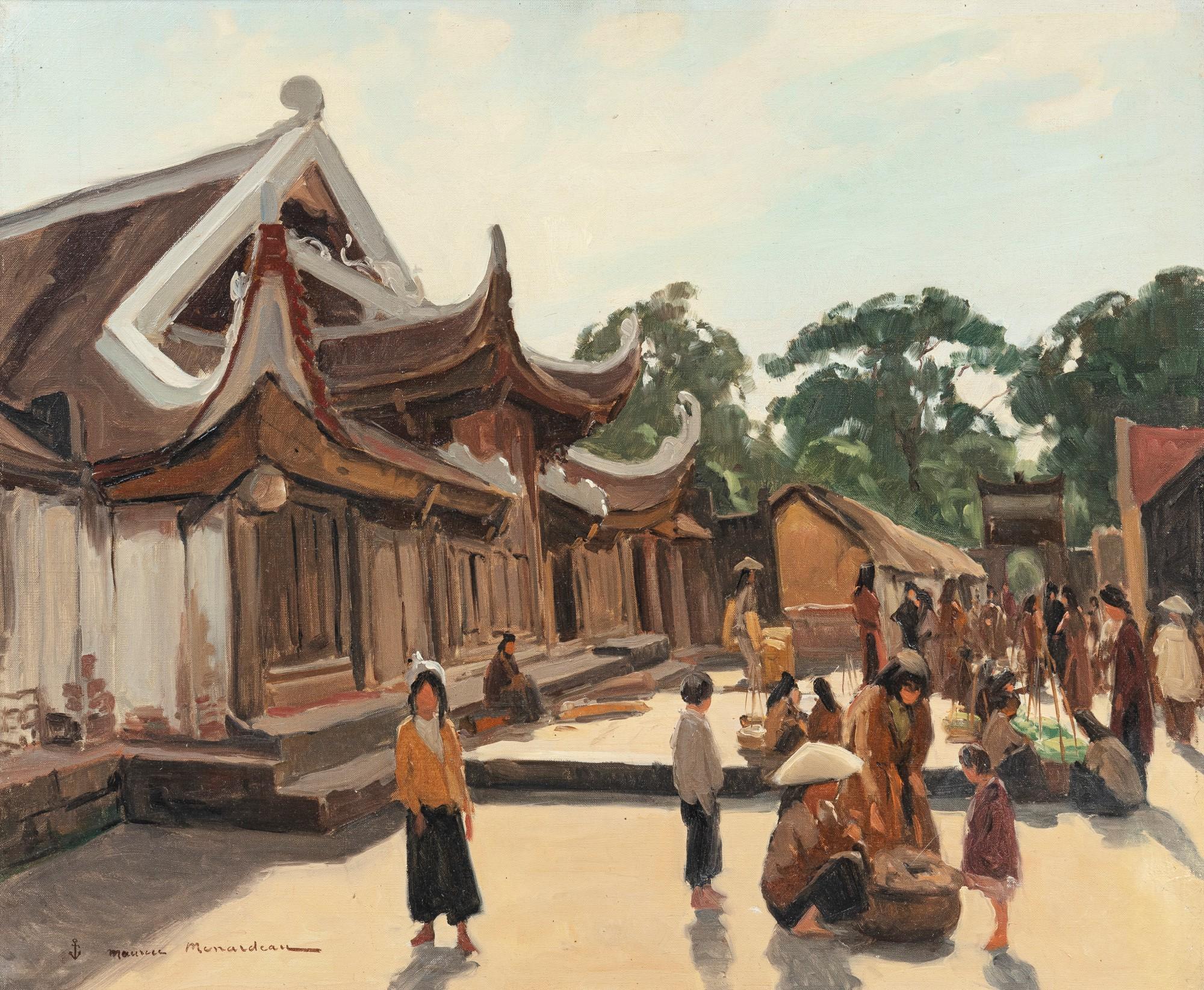 Maurice Ménardeau - Pagode du village du papier à Hanoi