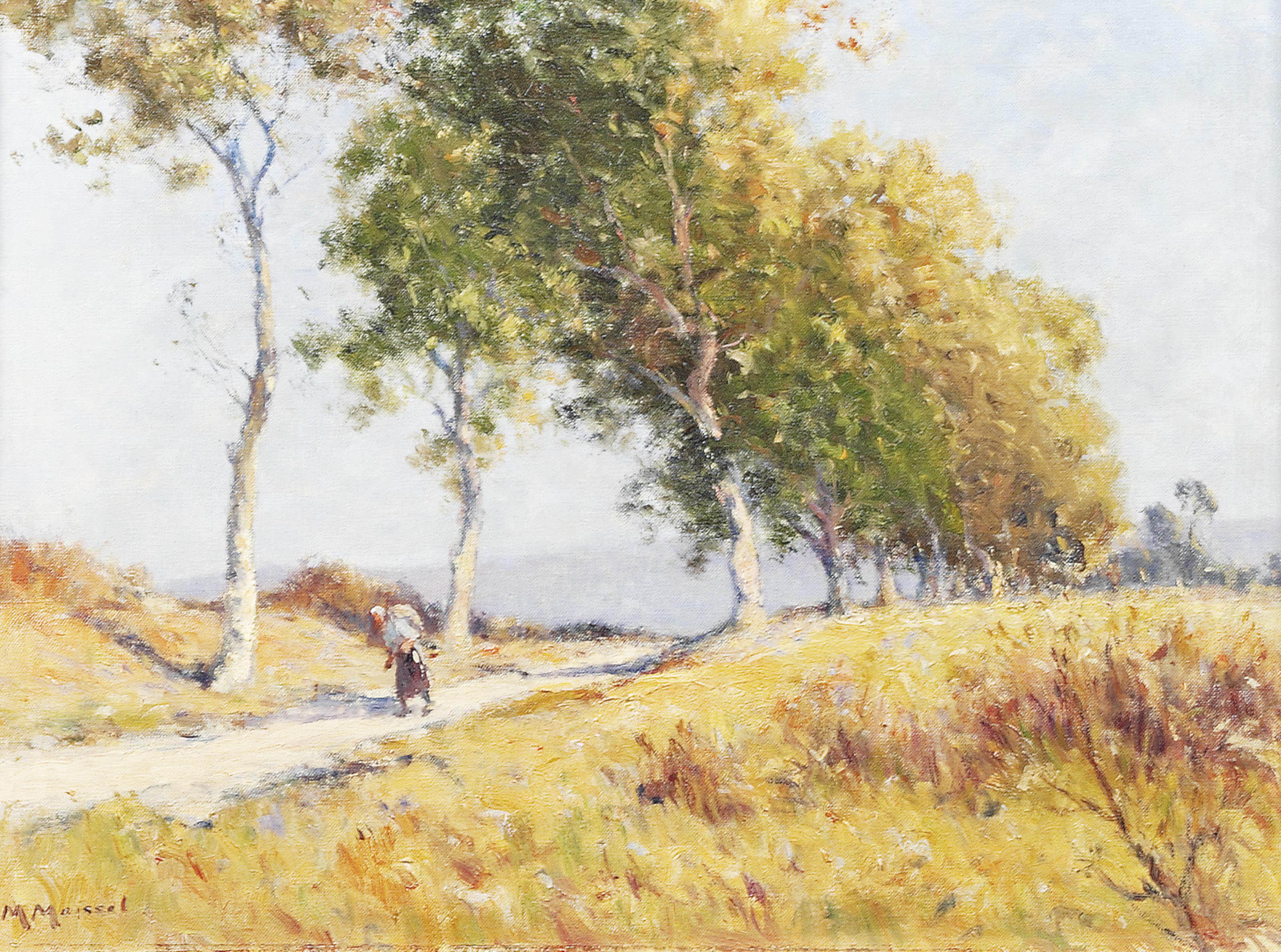 Maurice Moisset - Traveller on an allée