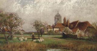 Maurice Page - Spring time; and Returning home at dusk