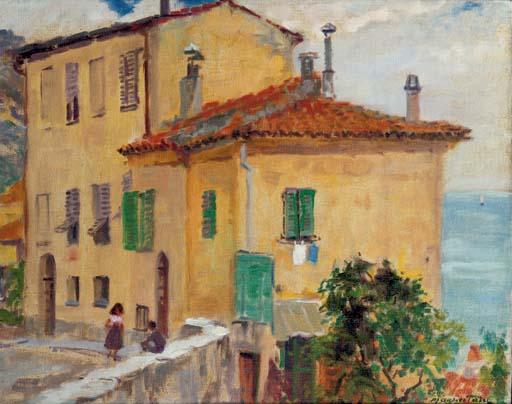 Maurice Paul - Houses along the coast of Menton