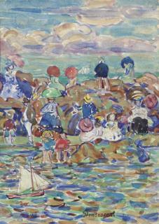 Maurice Prendergast - Beach, St. Malo