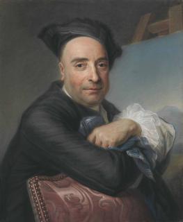 Maurice-Quentin De La Tour - Portrait Of Claude Dupouch, Half-Length, Leaning On A Chair