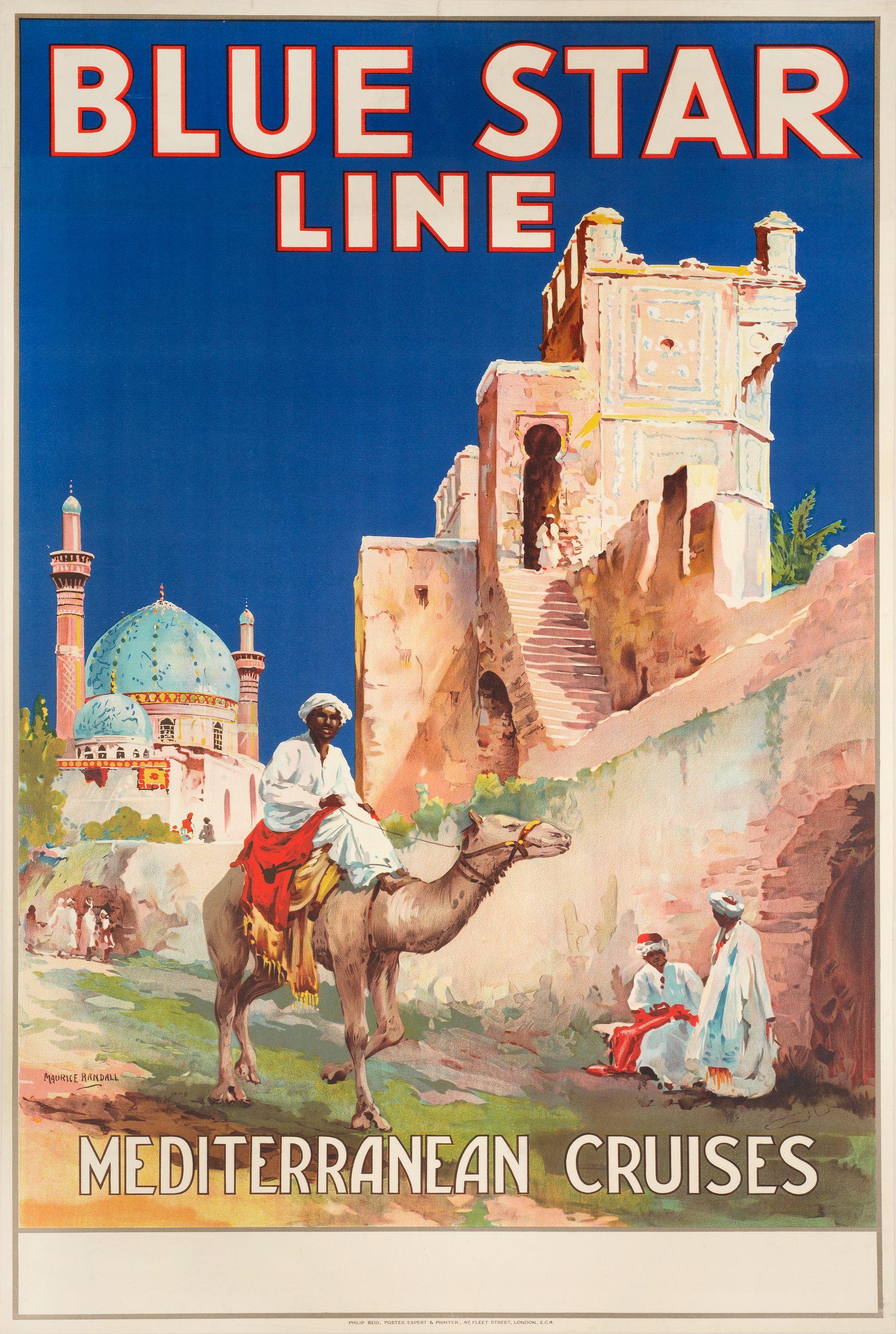 Maurice Randall - Blue Star Line. Mediterranean Cruises