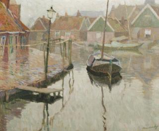 Maurice Sijs - The harbour of Volendam