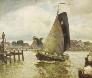 Maurice Sijs - Uitzeilende botter, Volendam