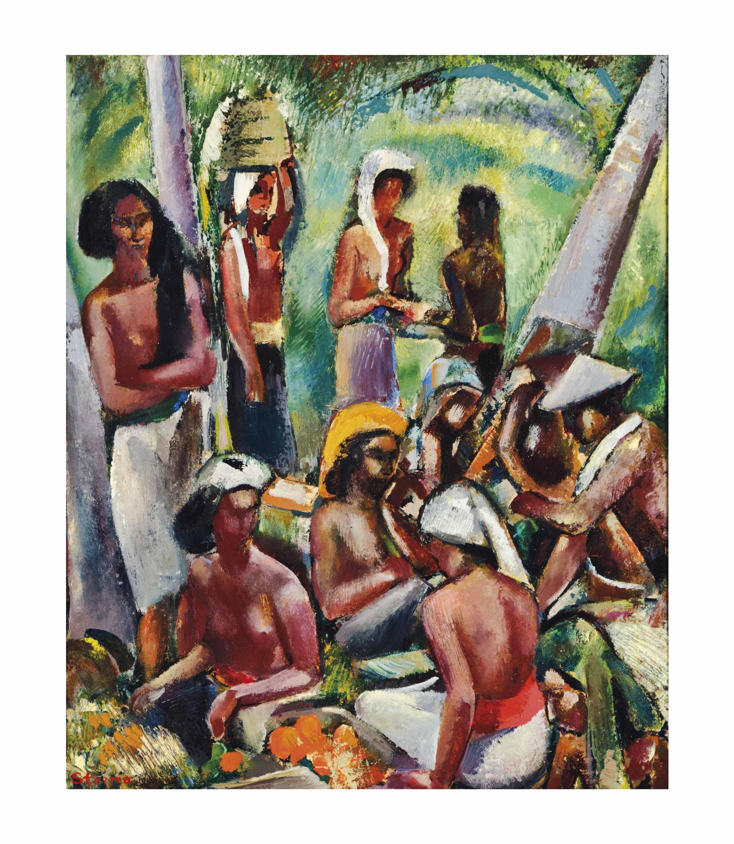 Maurice Sterne - Bali Bazaar