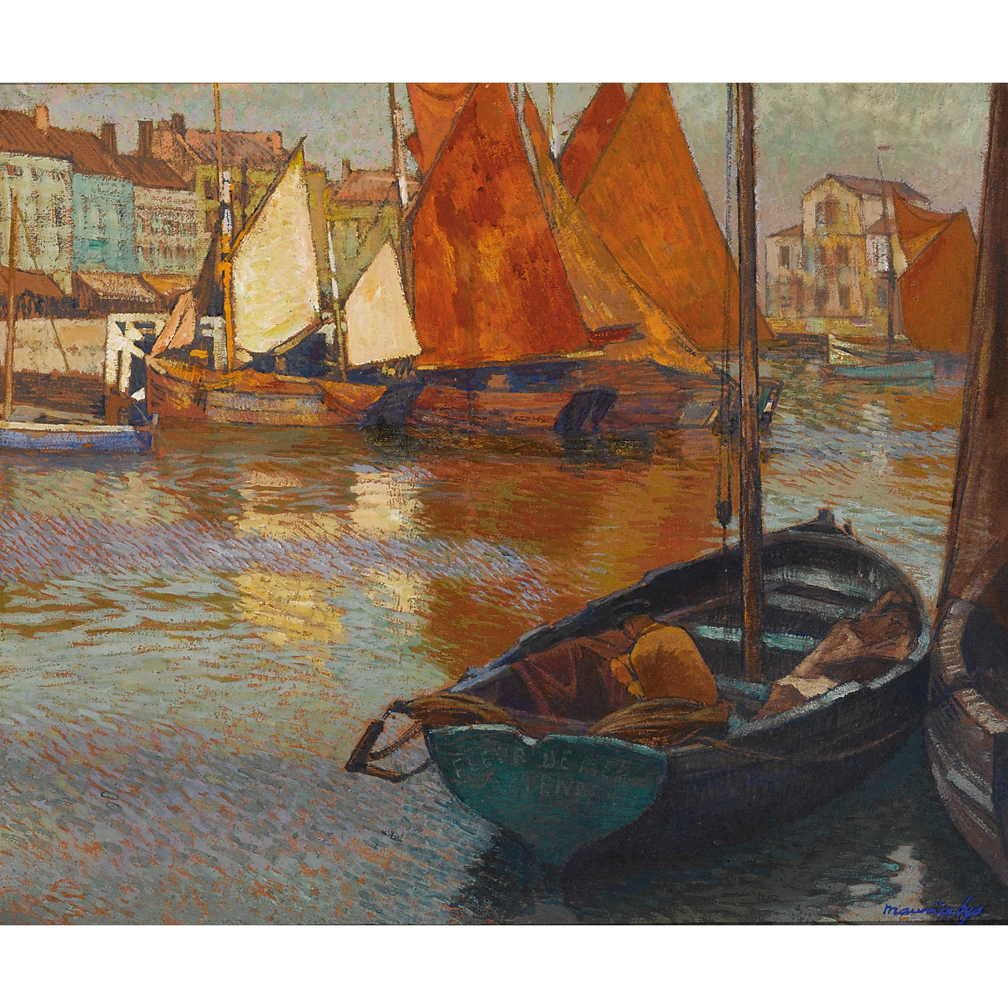 Maurice Sys - Dutch Moored Boats