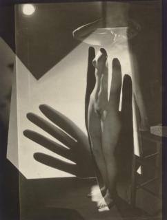 Maurice Tabard - Composition (Nude, Montage with Gloves), 1929