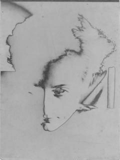 Maurice Tabard - Solarized portrait of a woman