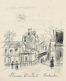 Maurice Utrillo - 2 Bll.: Rue d\'Orchamps. Rue à Montmartre
