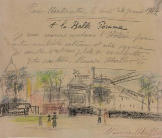 Maurice Utrillo - A la Belle Pomme