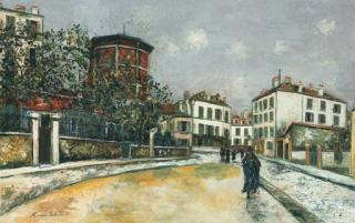 Maurice Utrillo - Ancien réservoir de Montmartre, Place Jean-Baptiste Clement