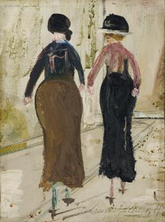 Maurice Utrillo - Deux Femmes De Dos