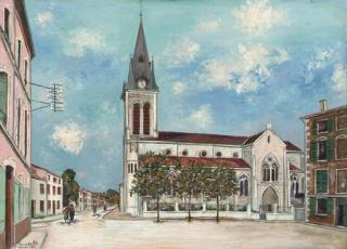 Maurice Utrillo - Eglise D\'Anse (Rhône)