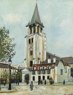Maurice Utrillo - Église Saint-Germain-Des-Prés, Paris