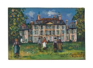 Maurice Utrillo - En famille, château de Saint-Trys, Anse