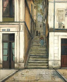 Maurice Utrillo - Escalier du passage Cottin