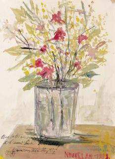 Maurice Utrillo - Fleurs dans un vase