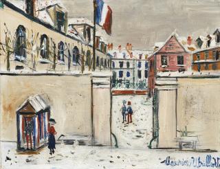 Maurice Utrillo - La Caserne À Soissons