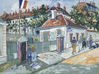Maurice Utrillo - La Caserne Lourcine, Boulevard de Port Royal, Paris