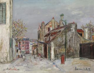 Maurice Utrillo - La Maison De Mimi Pinson À Montmartre