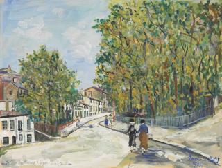 Maurice Utrillo - La Place des Minimes, à Lyon-Saint Just