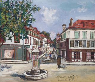 Maurice Utrillo - La place Saint-Pierre, Orthez