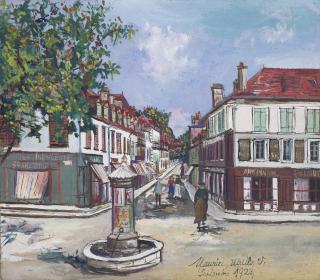 Maurice Utrillo - La Place Saint-Pierre, Orthez