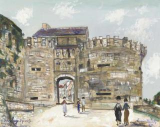 Maurice Utrillo - La Porte Neuve, Vézelay (Yonne)
