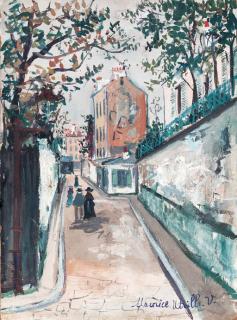 Maurice Utrillo - La rue Cortot