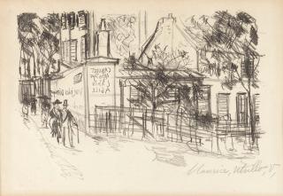 Maurice Utrillo - Le Cabaret du Lapin Agile.