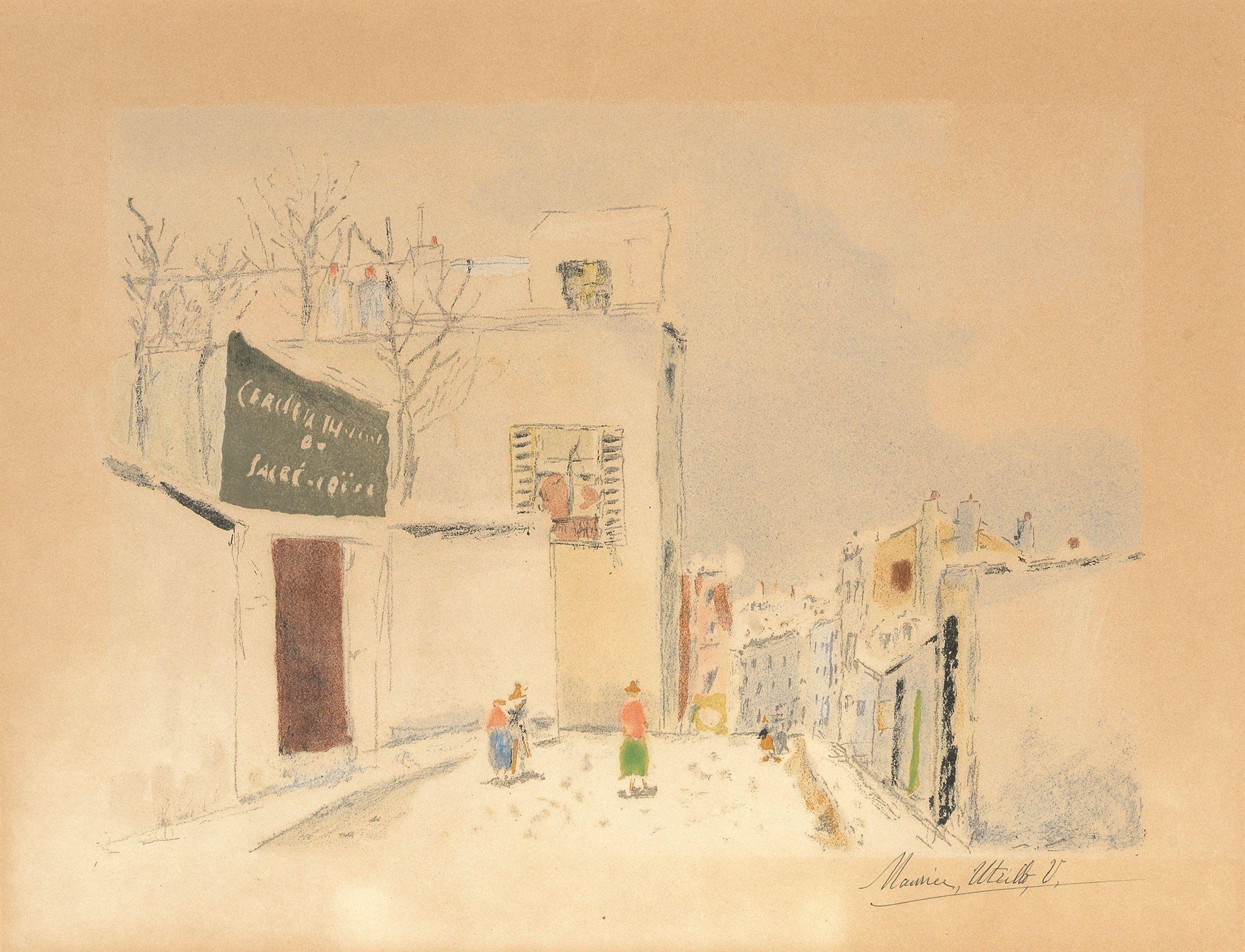 Maurice Utrillo - Le cercle catholique du Sacré-Coeur, circa 1935/1938