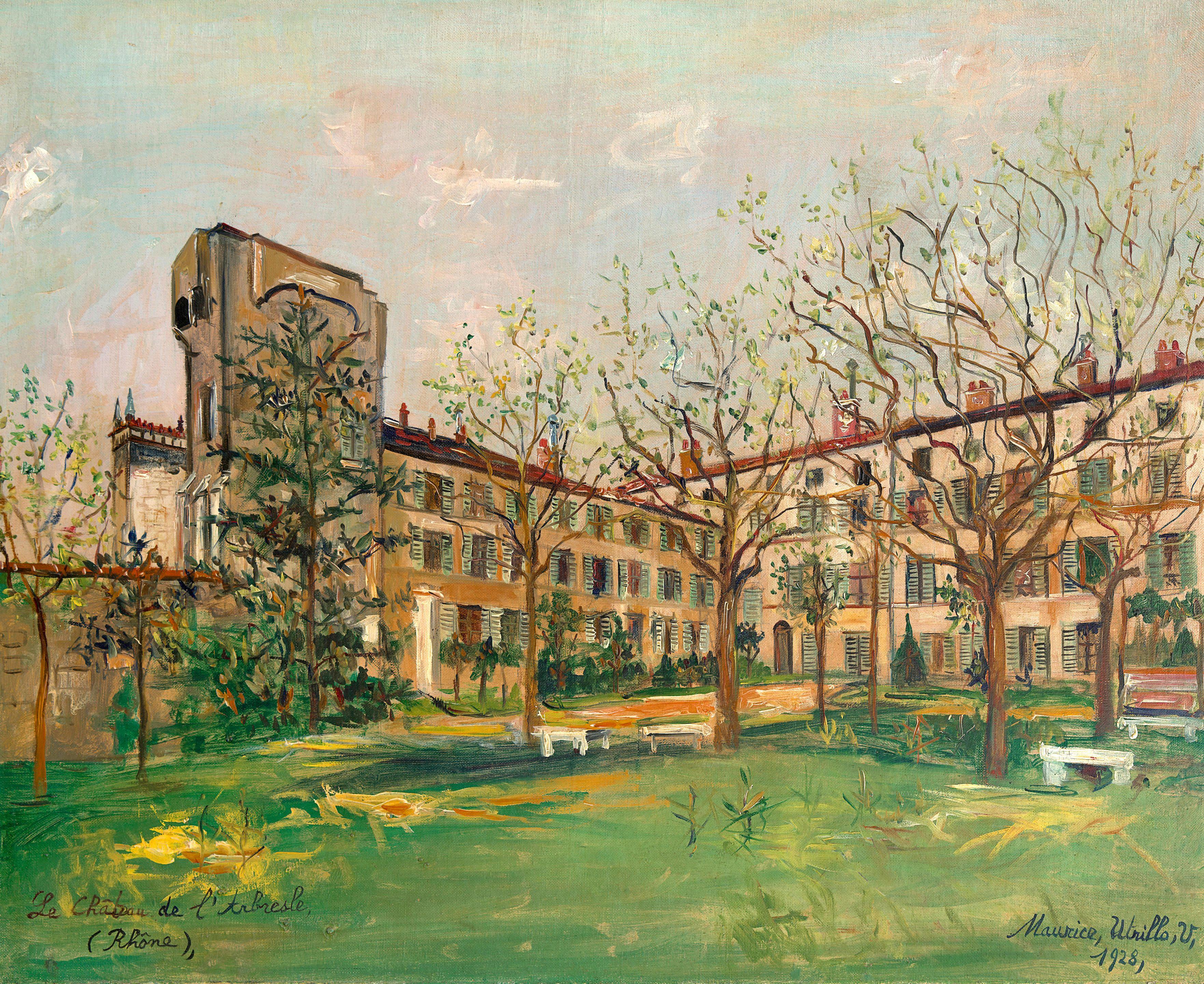 Maurice Utrillo - Le Chateau de l\'Arbresle (Rhône)