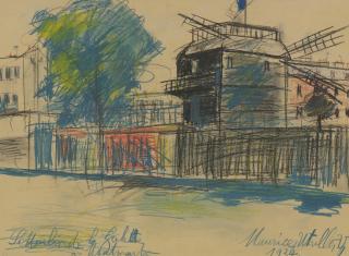 Maurice Utrillo - Le Moulin De La Galette A Montmartre