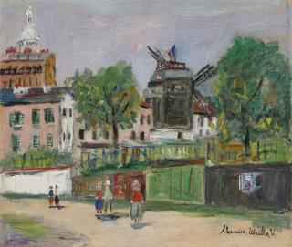Maurice Utrillo - Le Moulin de la Galette à Montmartre