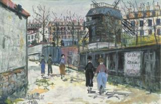 Maurice Utrillo - Le Moulin de la Galette à Montmartre