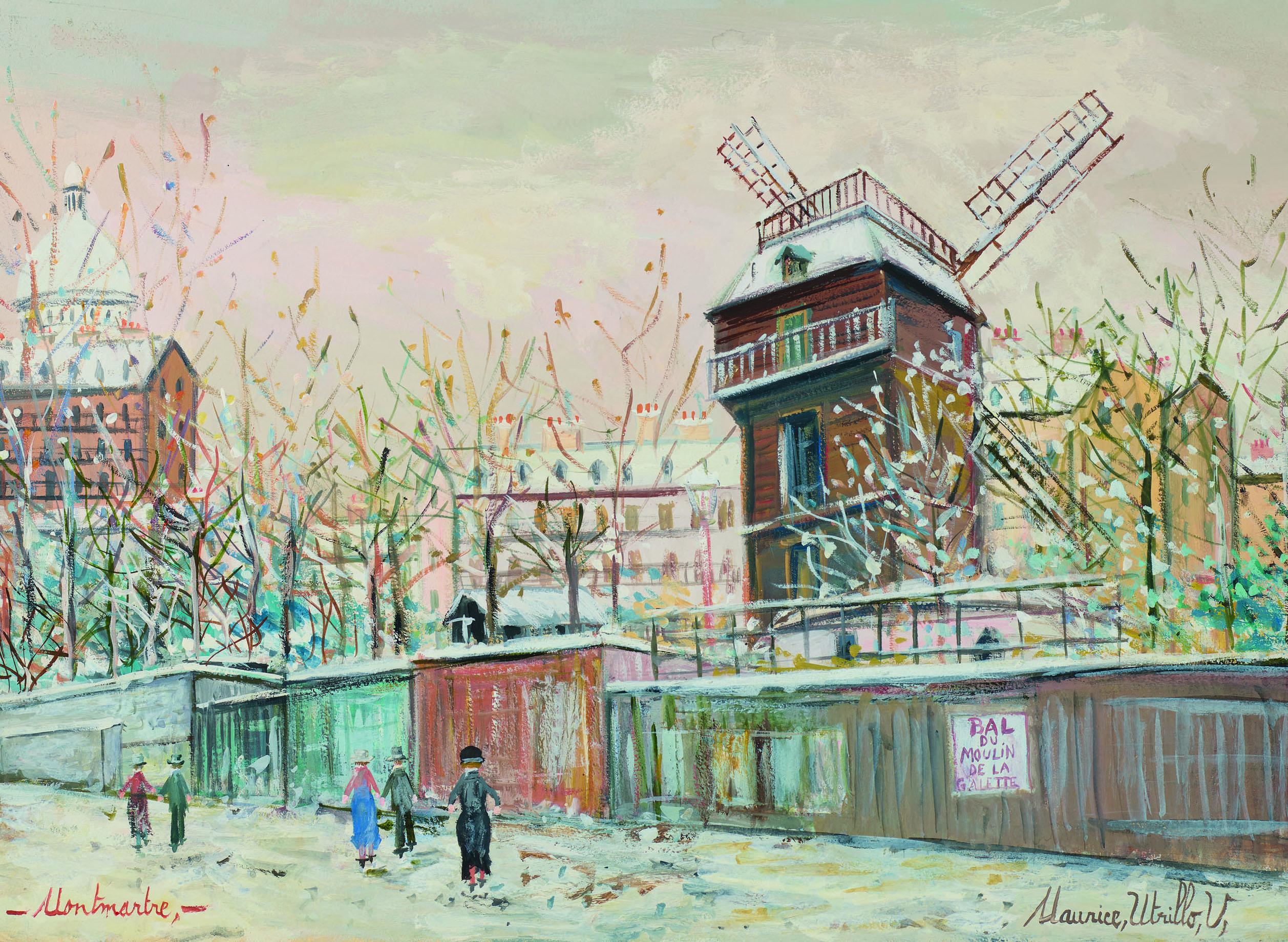 Le Moulin De La Galette Sous La Neige by Maurice Utrillo | Art.Salon