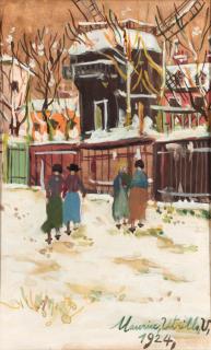 Maurice Utrillo - Le Moulin de la Galette sous la neige