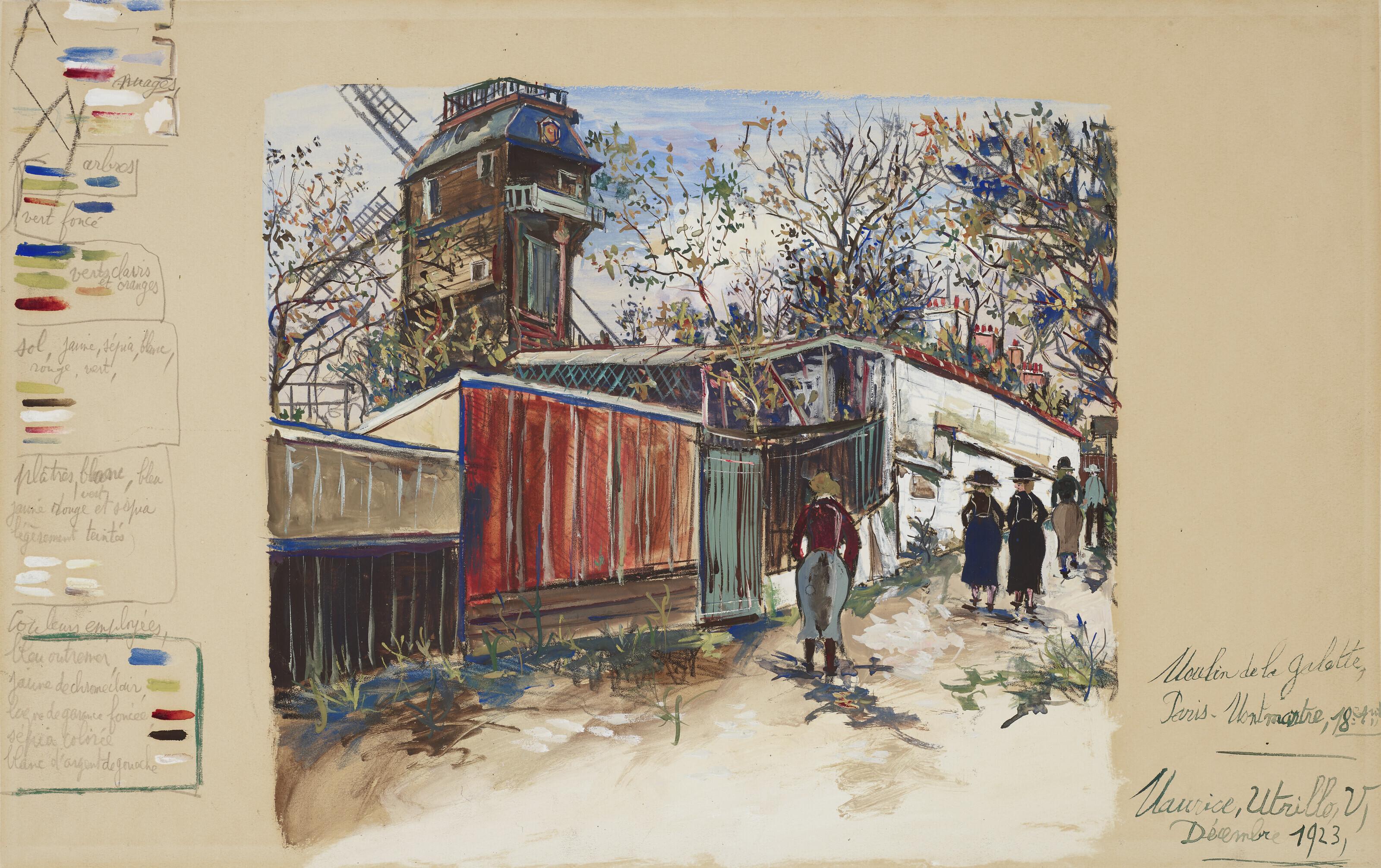 Maurice Utrillo - Le Moulin de la Galette