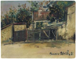 Maurice Utrillo - Le Pavillon de la Rue Saint-Vincent À Montmatre