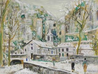 Maurice Utrillo - Le tunnel et les Grottes des Echelles à Savoie