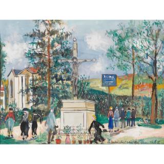 Maurice Utrillo - Le Vendredi Saint 6 Avril 1928