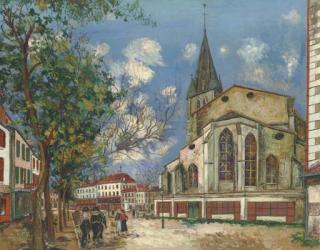 Maurice Utrillo - L\'Eglise Saint-Pierre À Orthez