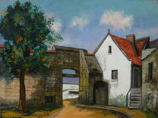 Maurice Utrillo - L\'Entrée À Mer Haute, Mont Saint-Michel (Manche)