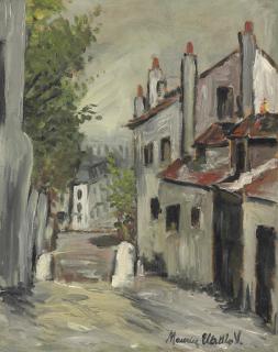Maurice Utrillo - Maison de Mimi Pinson, Montmartre