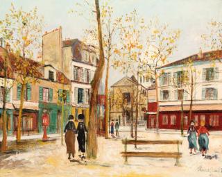 Maurice Utrillo - Maurice Utrillo | Place Du Tertre À Montmartre
